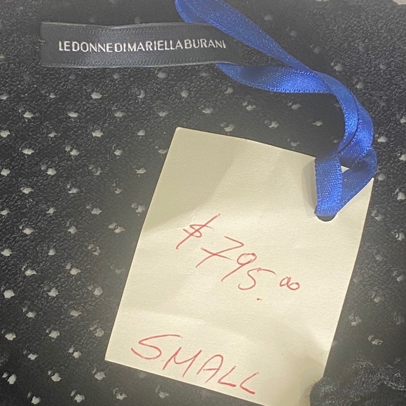 Le Donne Di Mariella Aburani Y2K Italian Designer Wool Mesh Lettuce Edge Sweater - Picture 14 of 16